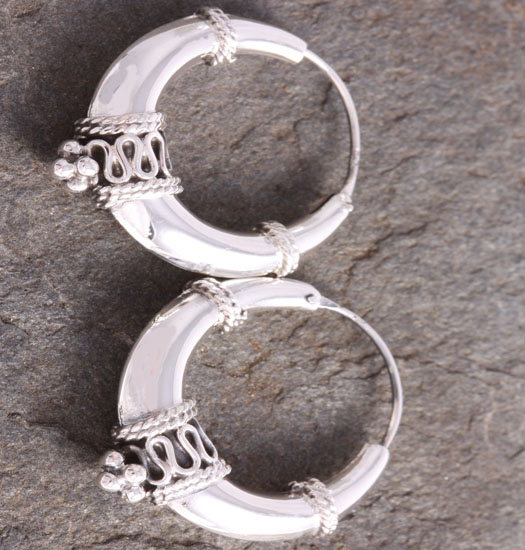 Silver Bali Earrings