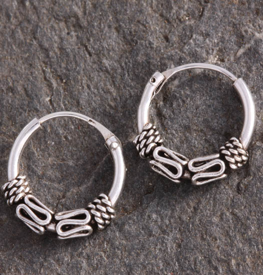 Silver Bali Earrings