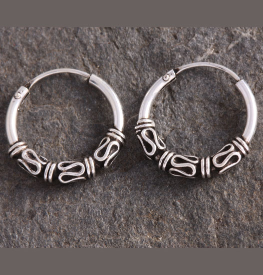 Silver Bali Earrings