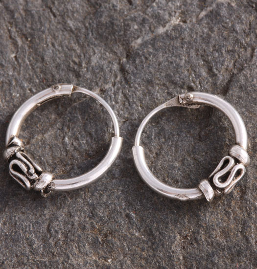 Silver Bali Earrings 