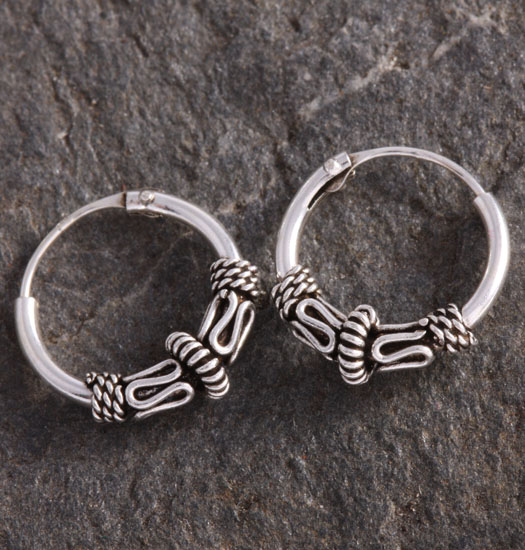 Silver Bali Earrings