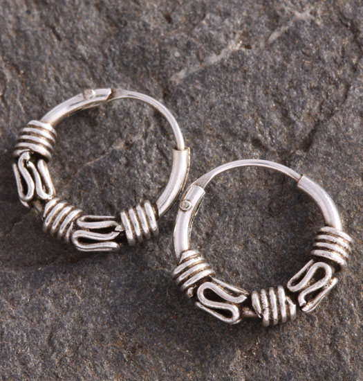 Silver Bali Earrings