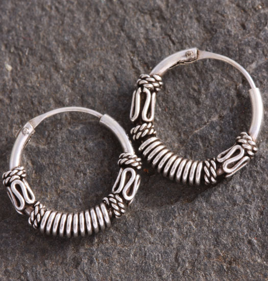 Silver Bali Earrings