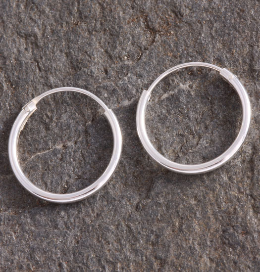 Silver Hoop Earrings