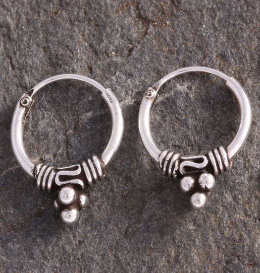 Silver Bali Earrings