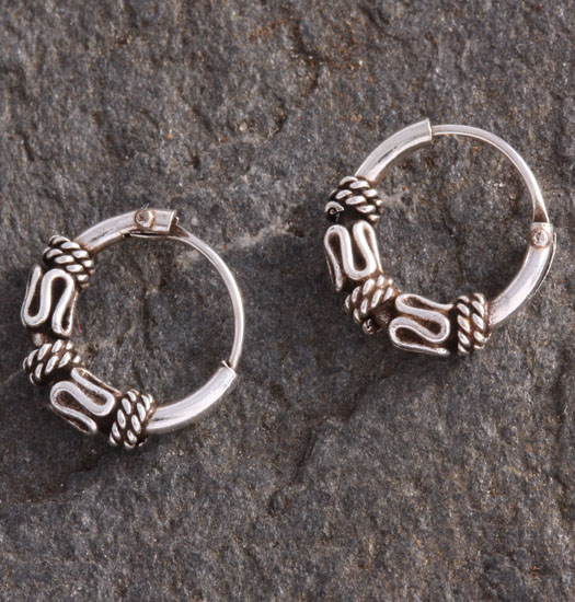 Silver Bali Earrings