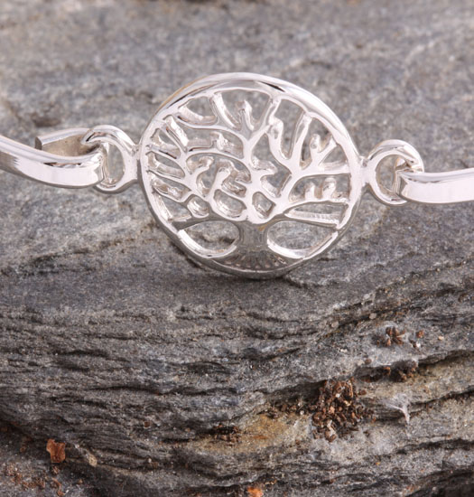 Smalle Zilveren Armband Tree of Life