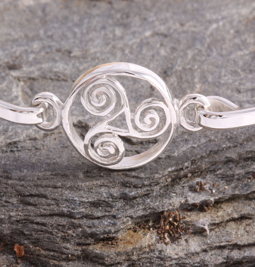 Fine Silver Bracelet Triskelion