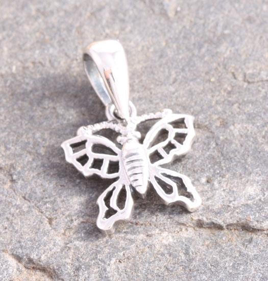 Silver Pendant Butterfly