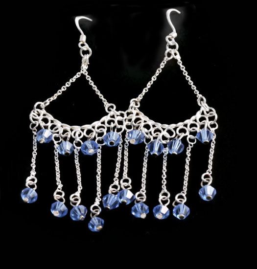 Silver Chandelier Earrings