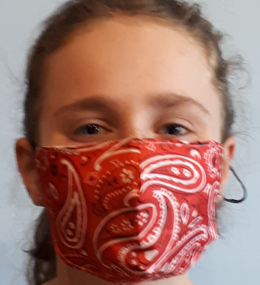 Mondkapje Bandana rood