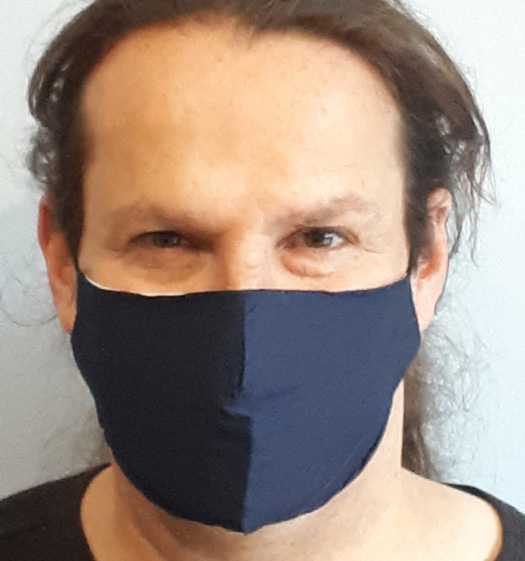 Mask Plain Dark Blue