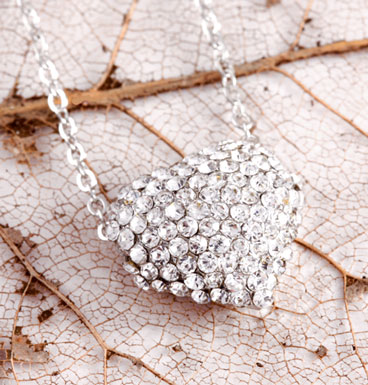 Ketting corazón brillante