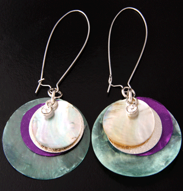 Oorbellen Colored Shell