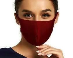 Scuba Knit mask,  Bordeaux colour.