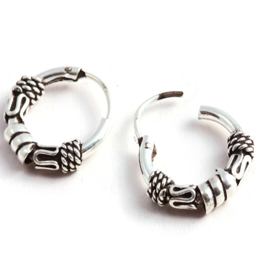 Silver Bali Earrings