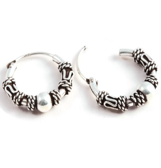 Silver Bali Earrings