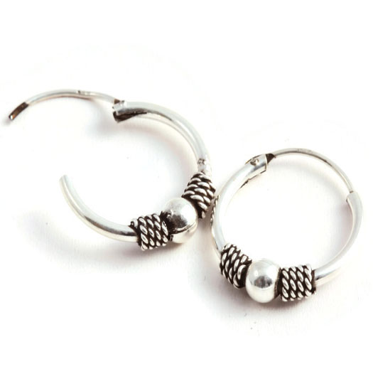 Silver Bali Earrings