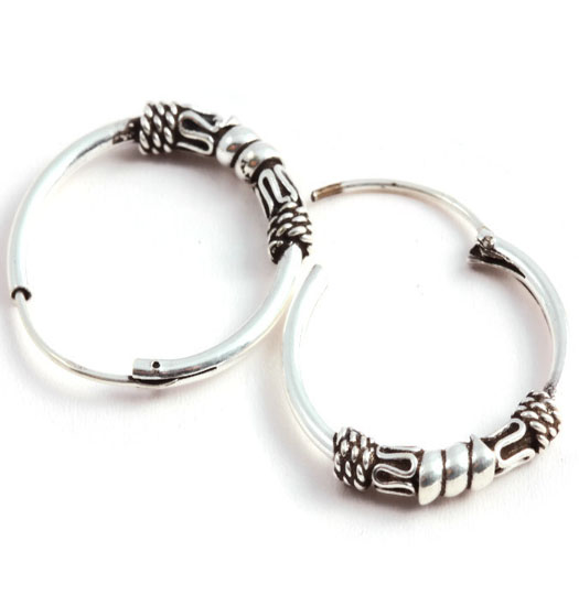 Silver Bali Earrings