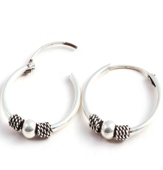 Silver Bali Earrings