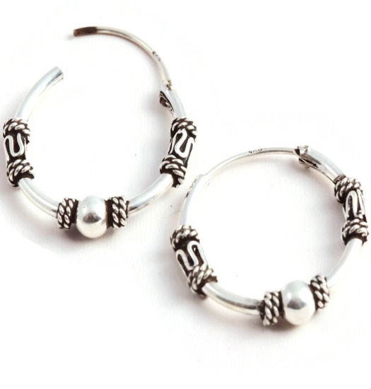 Silver Bali Earrings