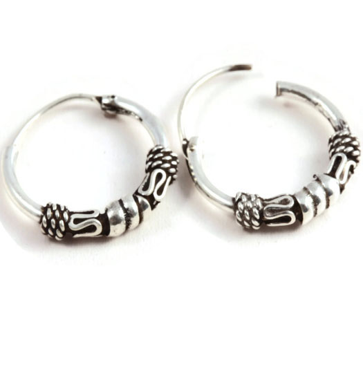 Silver Bali Earrings