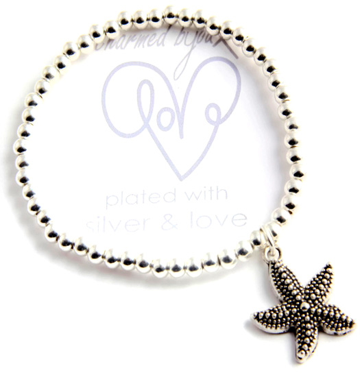 Armband verzilverd - seastar