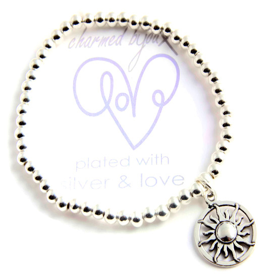 Bracelet silver plated - sun