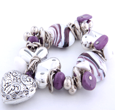 Chunky purple bracelet